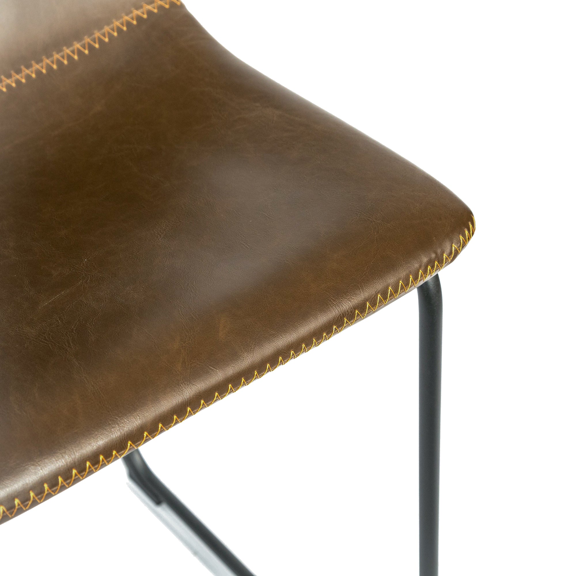 Dexter Chesnut Brown Set of Two Kitchen Counter Stools